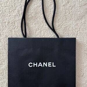 Authentic New Black Chanel Paper Gift Shopping Bag - 1 per purchase - few sizes